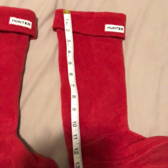 Hunter red fleece socks - M - Picture 3 of 6